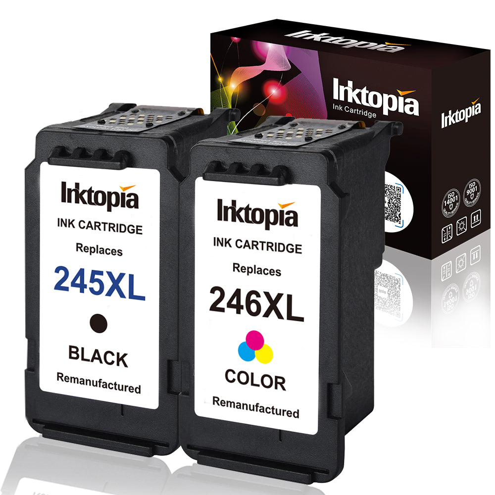 Inktopia 1 Combo Remanufactured Ink Cartridge Replacement for
