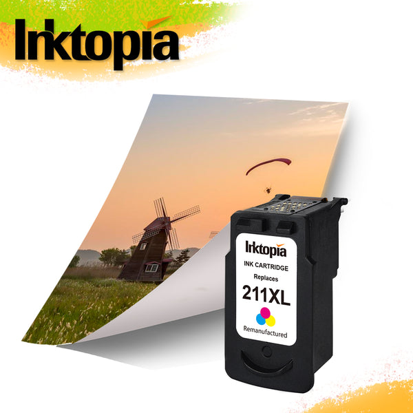 Inktopia Remanufactured for Canon CL-211XL 211 XL Ink Cartridge High Yield Single Pack (1 Tri-Color) Used in Canon PIXMA MP495 IP2700 MP490 MP480 MP280 MX330 MX340 XM410 MX420 MX350 Printer