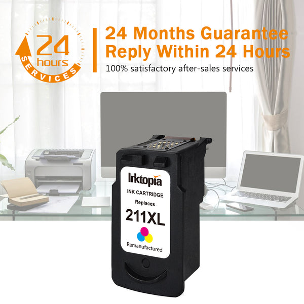 Inktopia Remanufactured for Canon CL-211XL 211 XL Ink Cartridge High Yield Single Pack (1 Tri-Color) Used in Canon PIXMA MP495 IP2700 MP490 MP480 MP280 MX330 MX340 XM410 MX420 MX350 Printer