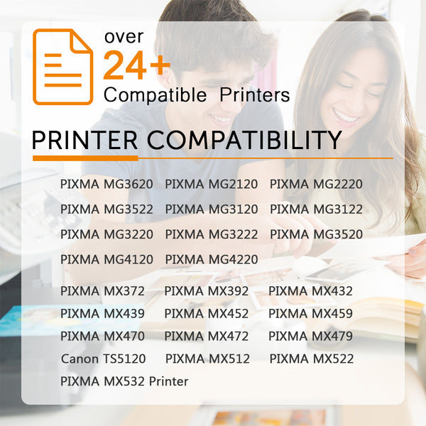 Inktopia 2 Pack High Yield Remanufactured Ink Cartridges for Canon PG-240XL CL-241XL Show Accurate Ink Level for Canon PIXMA MG3620 MG3520 MG2220 MG3220 MG3522 MX472 MX432 MX452 MX532 (2Black) Printer