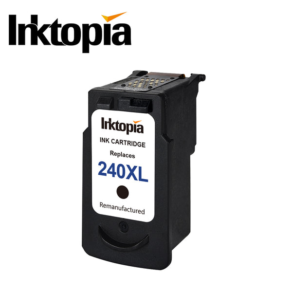 Inktopia 2 Pack High Yield Remanufactured Ink Cartridges for Canon PG-240XL CL-241XL Show Accurate Ink Level for Canon PIXMA MG3620 MG3520 MG2220 MG3220 MG3522 MX472 MX432 MX452 MX532 (2Black) Printer