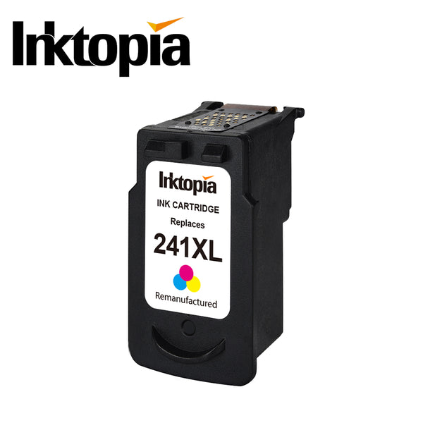 Inktopia Remanufactured Ink Cartridge Replacement for Canon 241 XL CL 241XL (1 Color) with Ink Level Indicator Used in Canon PIXMA MG3620 MG3520 MG3220 MG2220 MG2120 MX532 MX472 MX432 MX452 TS5120