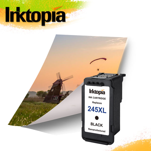 Inktopia Remanufactured Ink Cartridge Replacement for Canon PG 245XL 245 XL (Single Black) Used in PIXMA MX492 MX490 IP2820 MG2420 MG2522 MG2920 MG2922 TS302