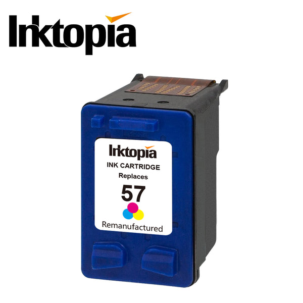Inktopia Remanufactured Replacement for HP 56 57 Ink Cartridges 1 Black 1 Tri-Color Used for HP Deskjet 5150 5550 5650 5850 Photosmart 7260 7350 7450 7550 7660 7960 Officejet 4215 PSC 1210