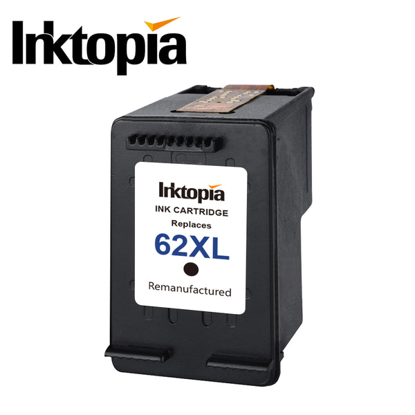 Inktopia Remanufactured for HP 62XL 62 XL Ink Cartridge (2 Black 1Tricolor) Used in HP Envy 5540 5660 5643 5640 7640 HP Officejet 5740 5742 5745 for HP OfficeJet 200 250 Mobile Printer High Yield