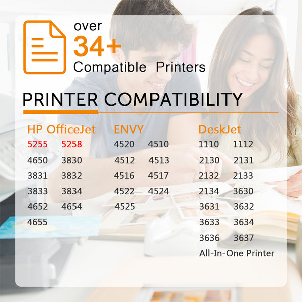 Inktopia Remanufactured Ink Cartridge for HP 63XL Updated Chip High Yield,1 Tri-color, Ink Level Display Used in Envy 4520 4516 Officejet 4650 3830 3831 4655 5255 5258 Deskjet 2130 1112 3630 3633 3634