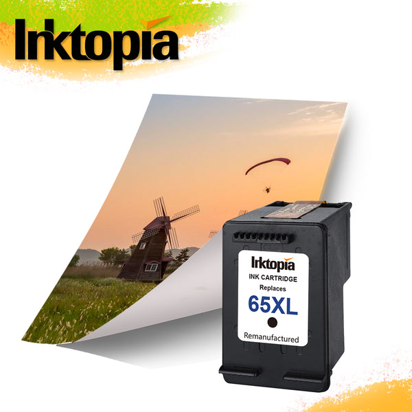 Inktopia Remanufactured Replacement for HP 65 65XL N9K04AN Ink Cartridges Updated Chip, High Yield Work with HP Envy 5055 5052 5058 Deskjet 3755 2652 2655 3752 3730 3720 3721 3722 Printer 1 Black