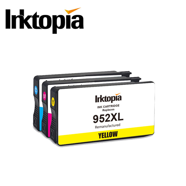 Inktopia Remanufactured Ink Cartridge Replacement for HP 952XL 952 XL for HP OfficeJet Pro 8710 8720 8715 8730 8740 8210 8216 7720 7740 Printer 4 Pack (1 Black, 1 Cyan, 1 Magenta, 1 Yellow)