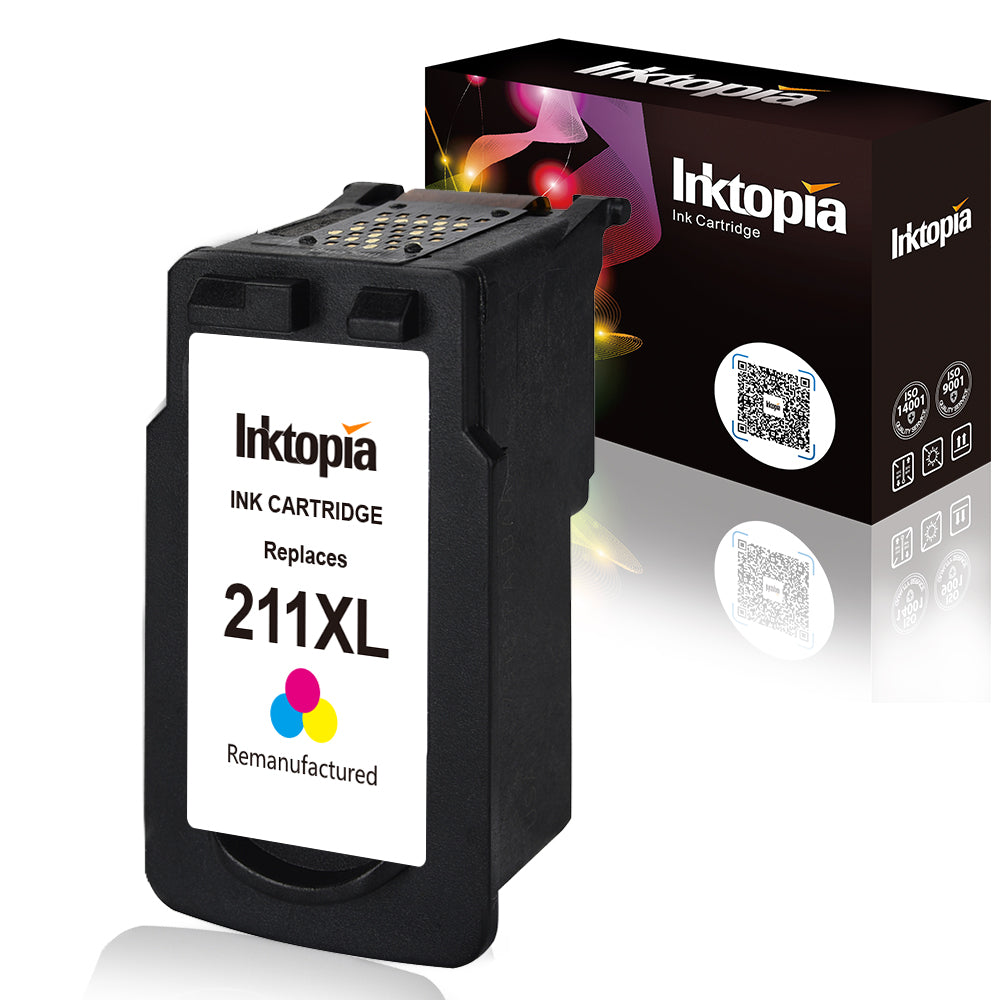 Inktopia Remanufactured for Canon CL-211XL 211 XL Ink Cartridge High Yield Single Pack (1 Tri-Color) Used in Canon PIXMA MP495 IP2700 MP490 MP480 MP280 MX330 MX340 XM410 MX420 MX350 Printer