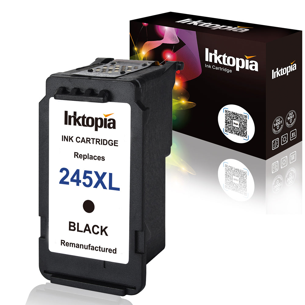 Inktopia Remanufactured Ink Cartridge Replacement for Canon PG 245XL and CL 246XL 245 XL 246 XL  with Ink Level Indicator Used in PIXMA iP2820 MG2420 MG2520 2920 MG2922 MG2924