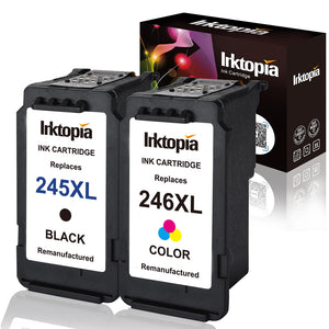 Inktopia Remanufactured Ink Cartridge Replacement for Canon PG 245XL and CL 246XL 245 XL 246 XL  with Ink Level Indicator Used in PIXMA iP2820 MG2420 MG2520 2920 MG2922 MG2924