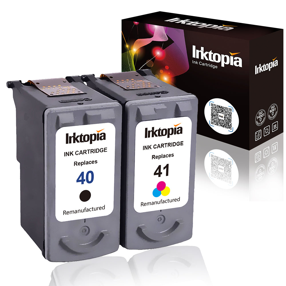 Remanufactured High Yield Ink Cartridge Replacement for Canon PG 40 CL 41 0615B002 0617B002 Comptaible with Canon PIXMA MP140 MP150 MP160 MP170 MP180 MP190 MP210 MX300 ect