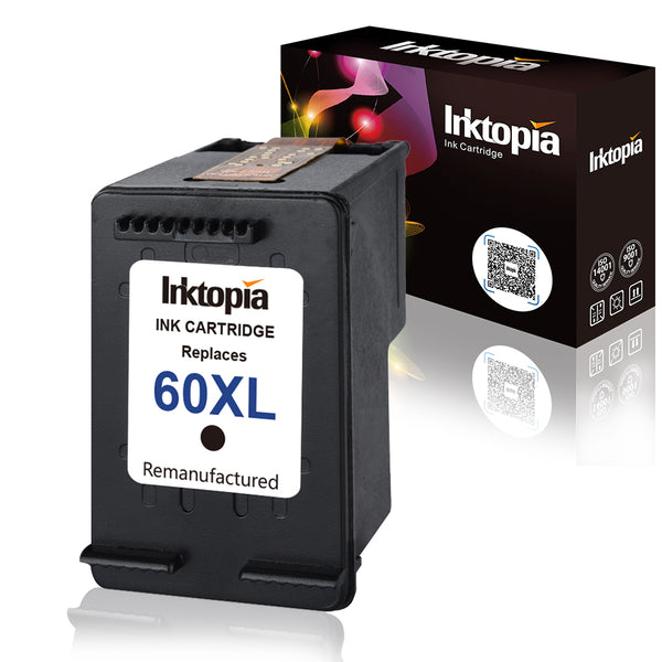 Inktopia Remanufactured Ink Cartridges Replacement for HP 60XL 60 XL CB336WN CB338WN High Yield for HP Photosmart C4680 D110 Deskjet D2680 F2430 F4210 Printer