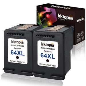 Inktopia Remanufactured Ink Cartridge Replacement for HP 64XL 64 XL Compatible with HPEnvy Photo 7155 7855 6255 7120 6252 7158 6220 6230 6232 6258 7132 7164 7820 7830 7858 7130