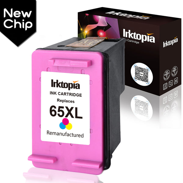 Inktopia Remanufactured for HP 65 XL 65XL Ink Cartridges for HP DeskJet 3720 3722 3723 3752 3755 3758 2655